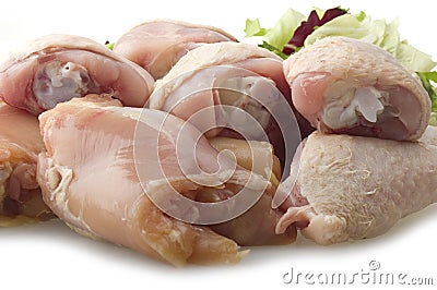 Fresh skinless chicken Stock Photo