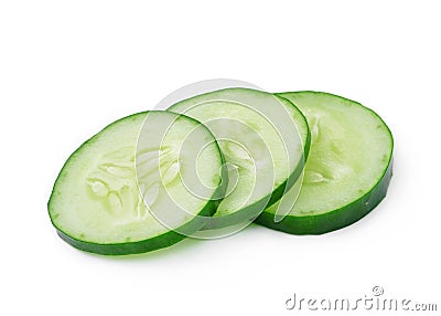 Fresh slice cucumber Stock Photo