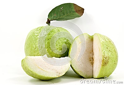 Fresh slice guava Stock Photo