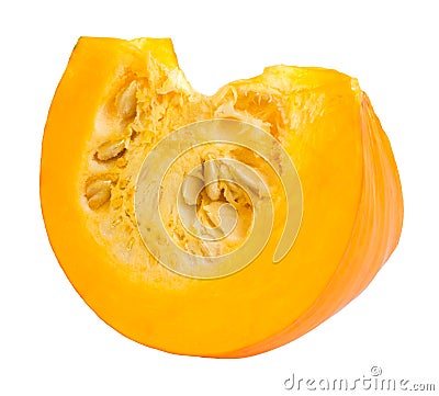 Fresh slice pumpkin Stock Photo