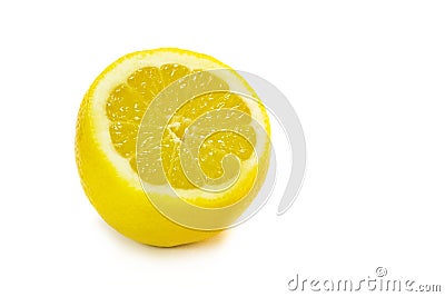 Fresh sliced lemon Stock Photo