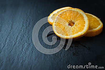 Fresh sliced oranges Stock Photo