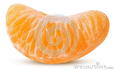 Fresh slices of peeled tangerine Stock Photo