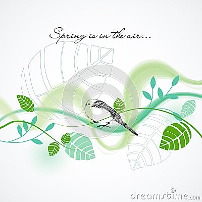 Fresh spring background Vector Illustration