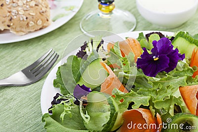 Fresh Spring Salad Stock Photo