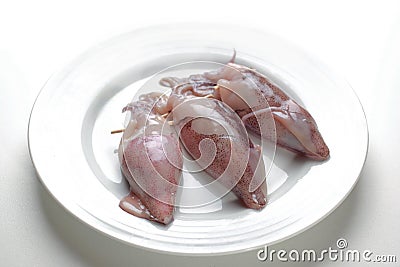 Fresh squids Stock Photo