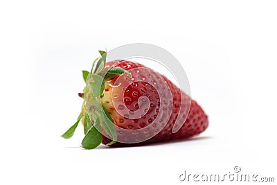 Fresh strawberrie on white background Stock Photo