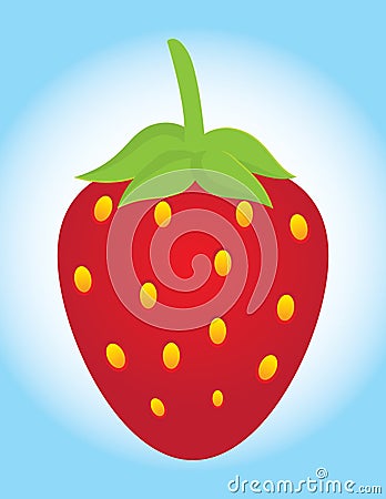 Fresh strawberry Vector Illustration