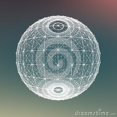 Fresh summer abstract sphere background Stock Photo