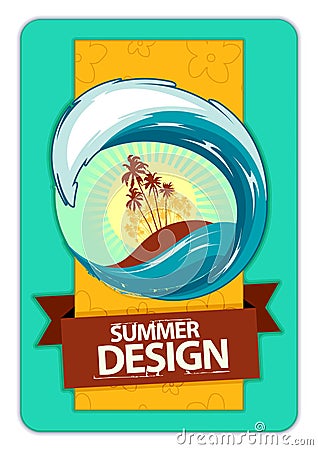 Fresh summer design Vector Illustration