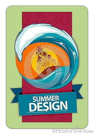 Fresh summer design Vector Illustration