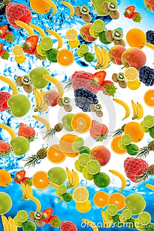 Fresh summer fruit Stock Photo