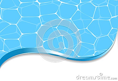 Fresh summer pool background Vector Illustration