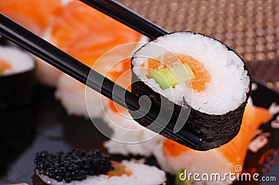 Fresh sushi Stock Photo