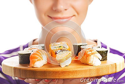 Fresh sushi Stock Photo