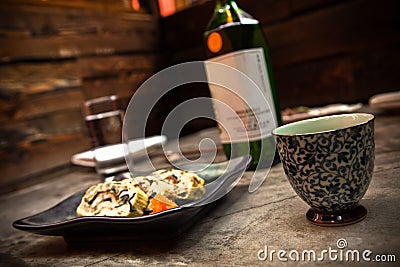 Fresh Sushi Platter Stock Photo