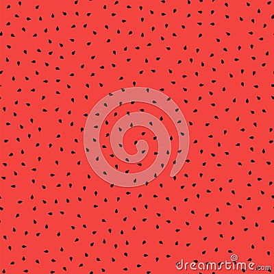 Fresh Sweet Natural Ripe Watermelon Seamless Pattern Vector Illustration