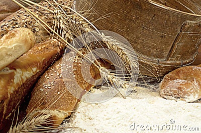 Fresh and tasty bread Stock Photo