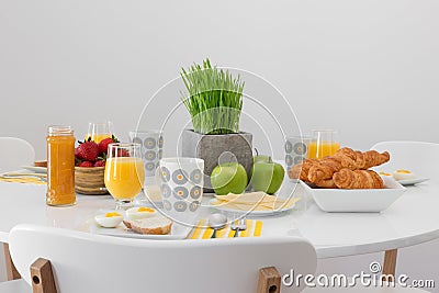 Fresh tasty breakfast Stock Photo