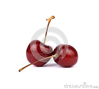 Fresh tasty cherries Stock Photo