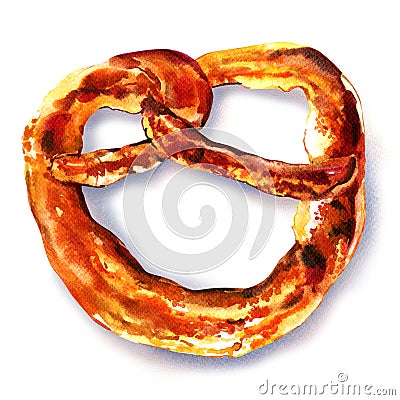 Fresh tasty Pretzel Stock Photo