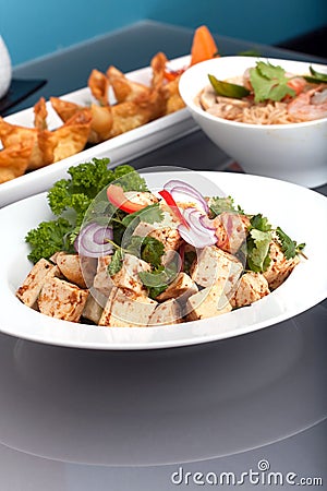 Fresh Thai Food Presentation Stock Photo