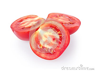 Fresh tomatoe isolated on white background, Raw food Stock Photo