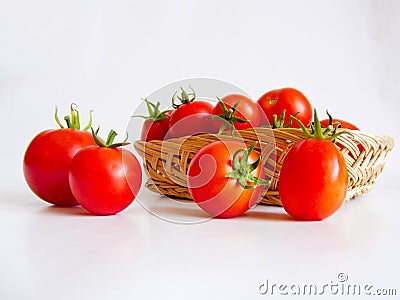 Fresh Tomatoes from hobby gardener Stock Photo