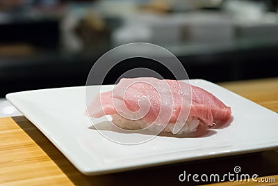 Fresh Toro Nigiri Sushi Stock Photo
