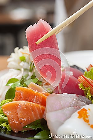Fresh Tuna sushi Stock Photo
