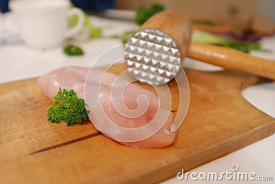 Fresh turkey breast Stock Photo