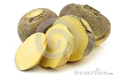 Fresh turnip(brassica rapa) Stock Photo