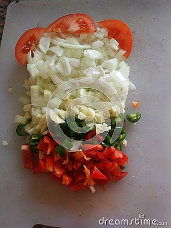 Fresh veg salad Stock Photo