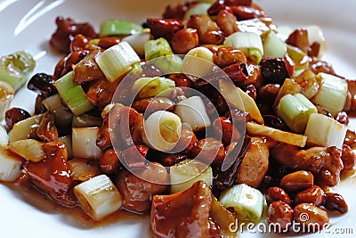 Kung Pao Chicken Stock Photo