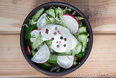 Fresh vegetable salad. useful food Stock Photo