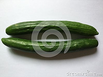 Fresh. Vegetables. Cucumbers. Stock Photo