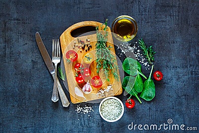 Fresh vegetables ingredients Stock Photo