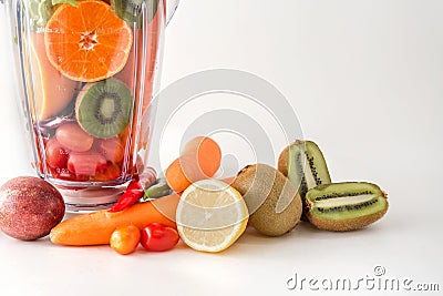 Fresh vegetables salad product colourful healthy food for diet c Stock Photo