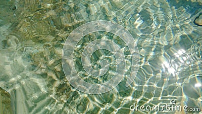 Fresh Water Green Drops Background Abstract. H20 Stock Photo