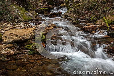 Fresh water stream in Sever do Vouga Stock Photo