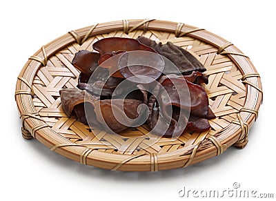 Fresh wood ear mushrooms Stock Photo