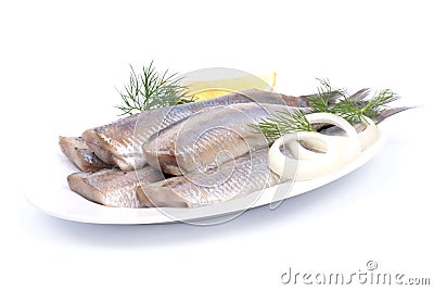 Fresh young herring Stock Photo