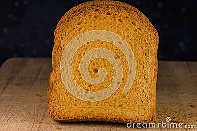 Fresh Zwieback in a closeup Stock Photo