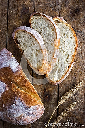 Freshbaked rustic bread Stock Photo