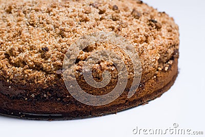 Freshly baked cinnamon streusel coffee cake Stock Photo