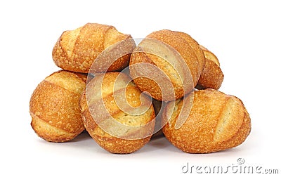 Freshly baked hard bread rolls Stock Photo