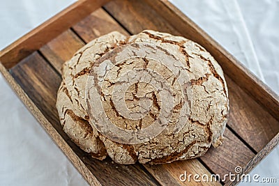 Loave of home made rye bread Stock Photo