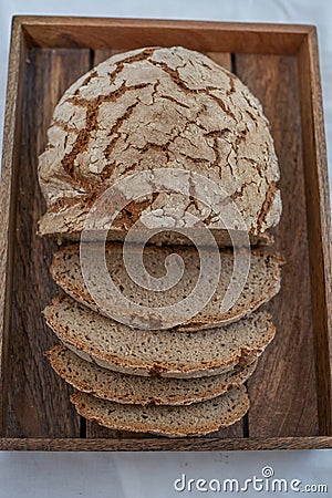Loave of home made rye bread Stock Photo