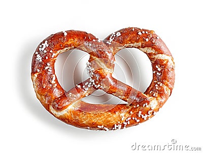 Freshly baked pretzel Stock Photo