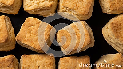 Freshly Baked Scone Horizontal Background. Stock Photo